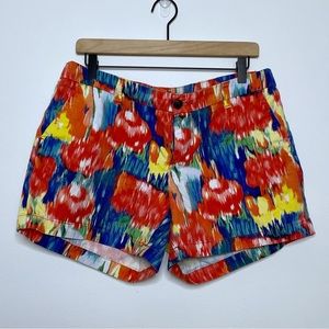 Merona Colorful Abstract Twill Shorts - Size 10